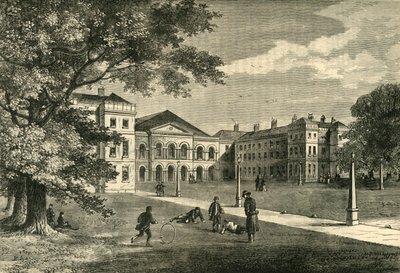 Voorzijde van het Foundling Hospital door Unbekannt