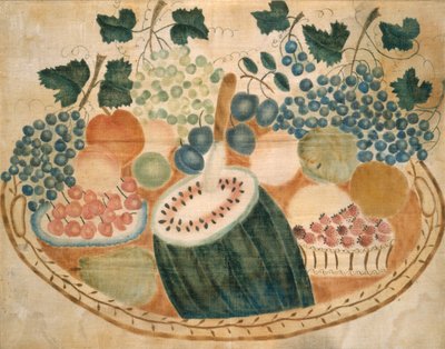 Fruit op een dienblad, ca. 1840 door Unbekannt