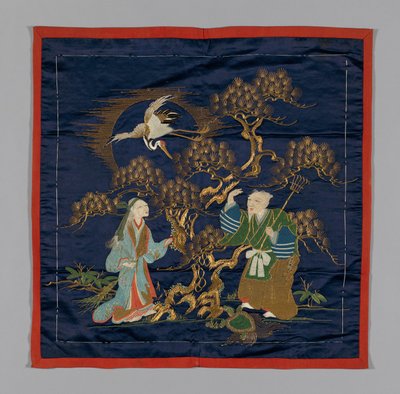 Fukusa geschenkhoes, Japan, late Edo-periode 1789-1868 Meiji-periode 1868-1912 door Unbekannt