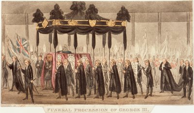 Begrafenisstoet van George III door Unbekannt
