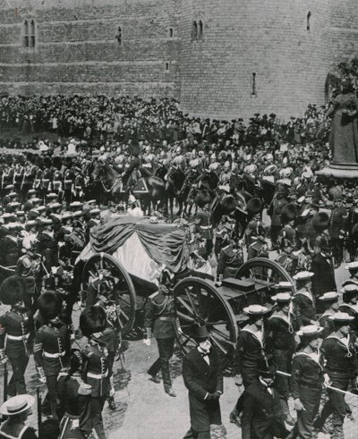 Begrafenisstoet van koning Edward VII, Windsor, 20 mei 1910 door Unbekannt
