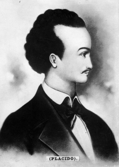 Gabriel de la Concepción Valdés [Plácido], 1809-1844, Cubaanse dichter door Unbekannt