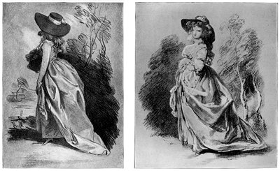 Gainsboroughs studies voor zijn beroemde portret van de hertogin van Devonshire door Unbekannt