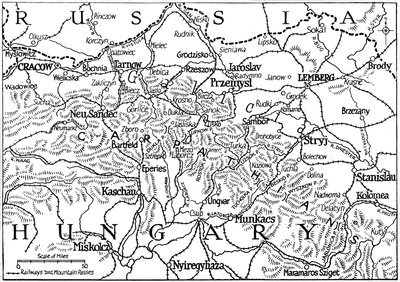 Galicië en de Karpatenpassen, 1915 door Unbekannt
