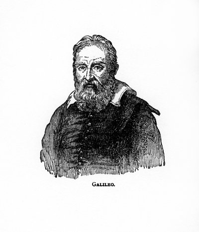 Galileo Galilei, Italiaanse natuurkundige, astronoom en filosoof, 20e eeuw door Unbekannt