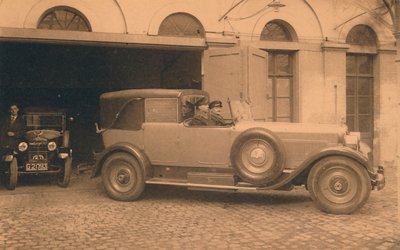 Garage bij de Cubaanse ambassade in Brussel, België, 1927 door Unbekannt