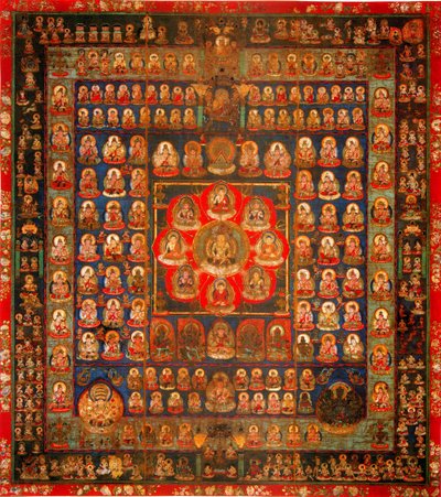 Garbhadhatu Mandala, 8e-9e eeuw door Unbekannt