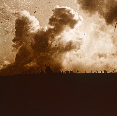 Gasaanval, Verdun, Noord-Frankrijk, c1914-c1918 door Unbekannt
