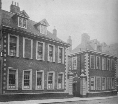 Poort van Berkeleys Hospital, Worcester, Worcestershire, 1924 door Unbekannt