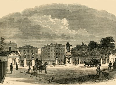 Poort van het Foundling Hospital, ca. 1876 door Unbekannt