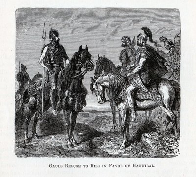 Galliërs weigeren op te staan ten gunste van Hannibal, 1882 door Unbekannt