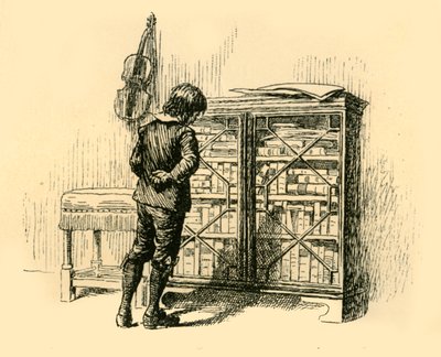 Kijkend naar de omslagen door de traliedeuren van de kast, 1907 door Unbekannt
