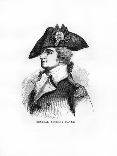 Generaal Anthony Wayne, generaal en staatsman van het Amerikaanse leger, 1872 door Unbekannt