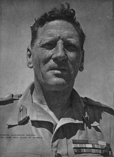 Generaal Auchinleck besloot dat het leger stand zal houden bij Alamein, 1942-1944 door Unbekannt