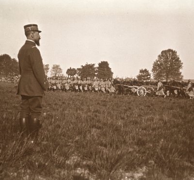 Generaal Henri Gouraud, Champagne, Noord-Frankrijk, ca. 1914-ca. 1918 door Unbekannt