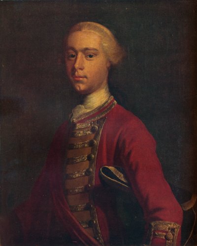 Generaal James Wolfe 1727-1759 als jonge man door Unbekannt