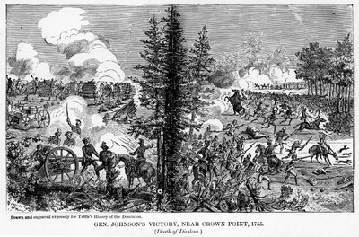 Overwinning van generaal Johnson, nabij Crown Point, 1755, 1877 door Unbekannt