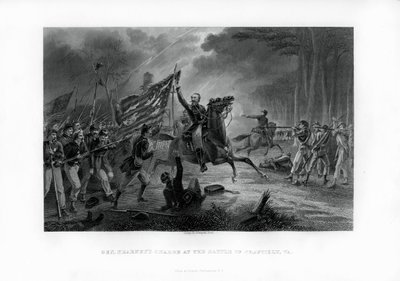 Generaal Kearnys Charge, De Slag bij Chantilly, Virginia, 1 september 1862, 1862-1867 door Unbekannt