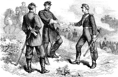 Generaal McClellan bij de Slag om Antietam, Amerikaanse Burgeroorlog, 1862 ca. 1880 door Unbekannt