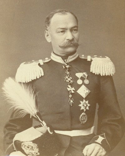 Generaal Nikolai Petrovich Yanow door Unbekannt