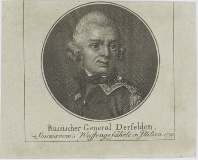 Generaal Otto Wilhelm Derfelden 1737-1819, ca. 1800 door Unbekannt