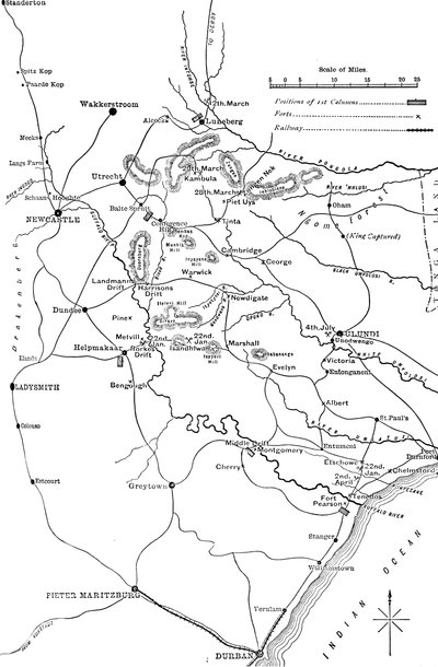 Algemeen plan van de operaties in Zululand, 1879 door Unbekannt