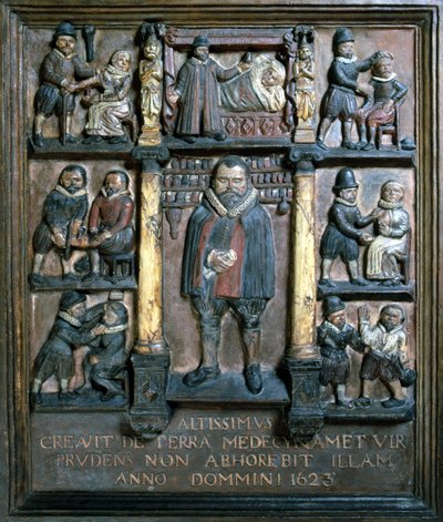 Algemene praktijkchirurgen bord, ca. 1623 door Unbekannt