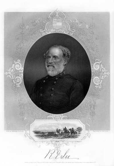 Generaal Robert E Lee, Zuidelijke generaal, 1862-1867 door Unbekannt