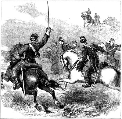Generaal Sheridan bij Cedar Creek, Virginia, Amerikaanse Burgeroorlog, 1864 ca. 1880 door Unbekannt