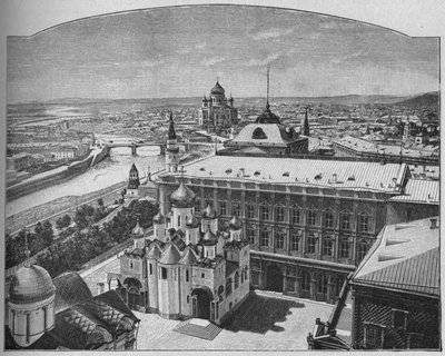 Algemeen uitzicht op de stad Moskou, 1902 door Unbekannt