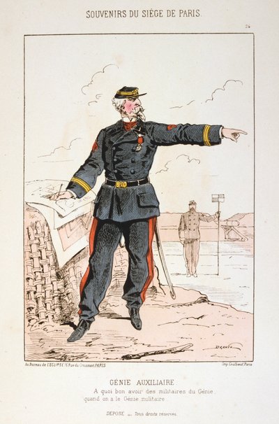 Genie Auxiliaire, Beleg van Parijs, Frans-Duitse Oorlog, 1870-1871 door Unbekannt