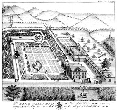 Model landgoed van een heer, ca. 1750 door Unbekannt