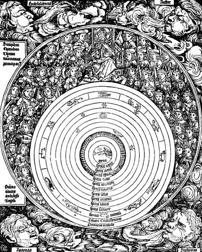 Geocentrisch universum, 1493 door Unbekannt