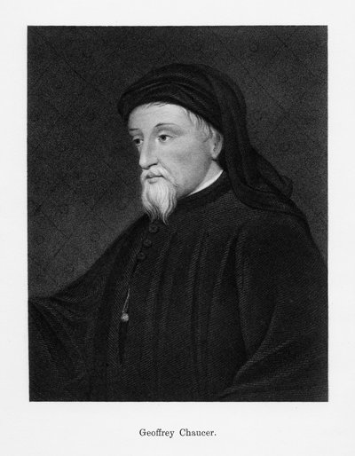 Geoffrey Chaucer, Engelse auteur, dichter, filosoof, bureaucraat en diplomaat, 19e eeuw door Unbekannt