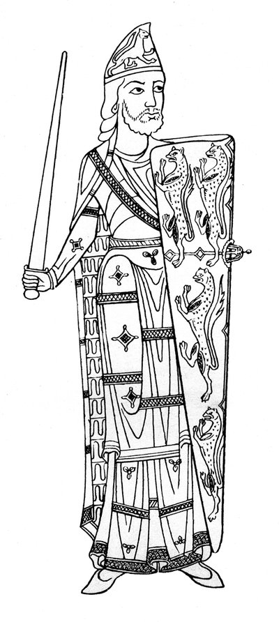 Geoffrey V, graaf van Anjou, ca. 1150-1155, 1924 door Unbekannt