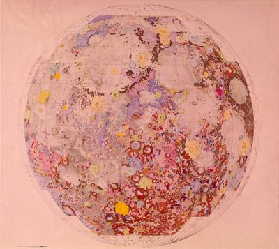 Geologische kaart van de maan, 1967 door Unbekannt