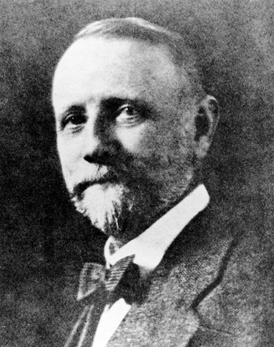 George C Blickensderfer, Amerikaanse ontwerper van de Blick typemachine, ca. 1880s door Unbekannt