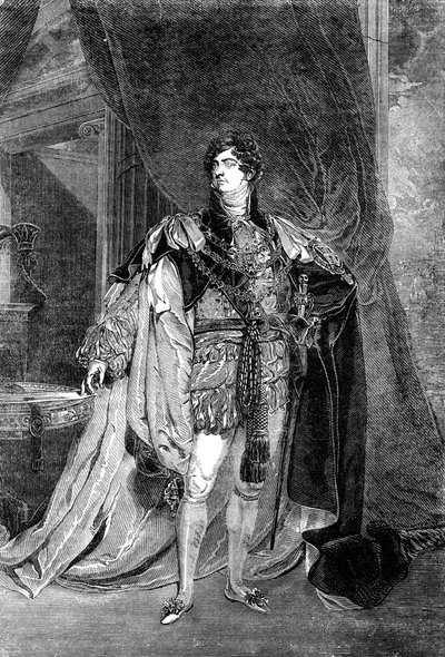 George IV, Koning van het Verenigd Koninkrijk van Groot-Brittannië en Ierland door Unbekannt