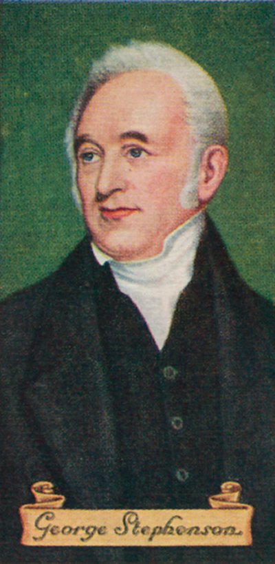 George Stephenson, uit een serie sigarettenkaartjes, 1935 door Unbekannt