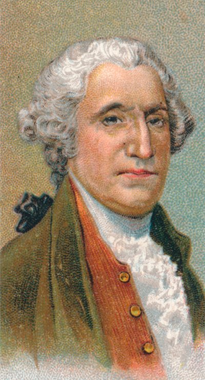 George Washington 1732-99, eerste president van de Verenigde Staten, 1924 door Unbekannt
