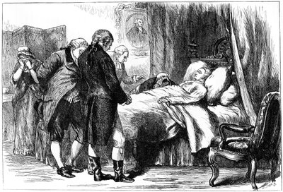 George Washington op zijn sterfbed, Mount Vernon, Virginia, VS door Unbekannt