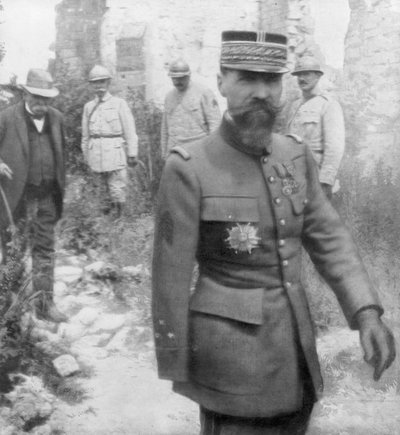 Georges Clemenceau en generaal Gouraud, 6 juli 1918 door Unbekannt