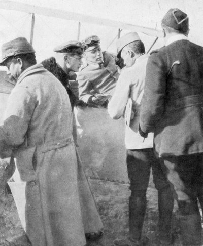 Duitse vliegers neergeschoten door Franse aas Jean Navarre, 1916 door Unbekannt
