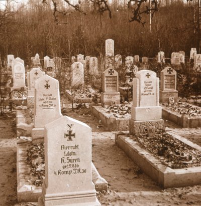 Duitse begraafplaats, Carlepont, Noord-Frankrijk, ca. 1914-ca. 1918 door Unbekannt