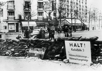 Duitse controlepost, bezet Parijs, 1940-1944 door Unbekannt