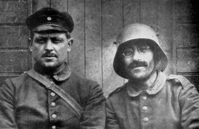 Duitse gevangenen genomen door Canadese troepen, Vimy, Frankrijk, Eerste Wereldoorlog door Unbekannt