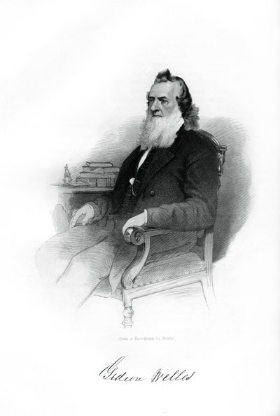 Gideon Welles, Amerikaanse minister van Marine van 1861 tot 1869, 1862-1867 door Unbekannt