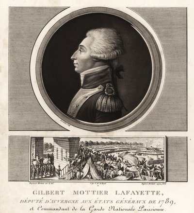 Gilbert Mottier Lafayette, afgevaardigde van Augergne naar de Etats Generaux door Unbekannt