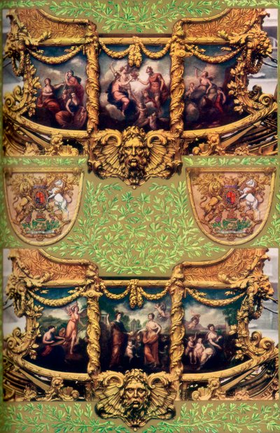 Giovanni Ciprianis geschilderde panelen op de Gouden Staatskoets, 1762, 1937 door Unbekannt
