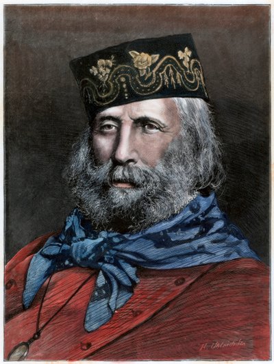Giuseppe Garibaldi, Italiaanse patriot, 1882 door Unbekannt
